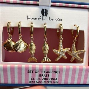 House of Harlow 1960 | Ocean Motif 
 Trio Set